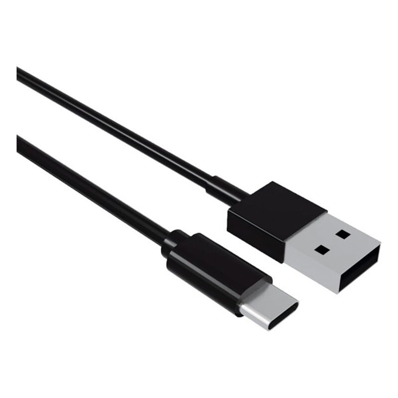 USB A to USB C Cable Contact (1 m) Black_0