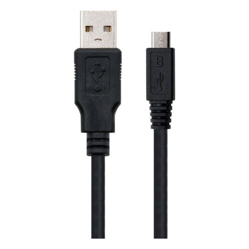 USB 2.0 A til mikro USB B-kabel NANOCABLE 10.01.0500 Sort_3