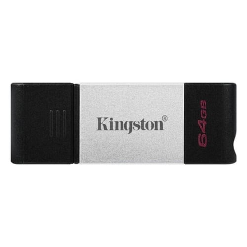 USB-stik Kingston DataTraveler DT80 Type C Sort Sølv, 256 GB_2