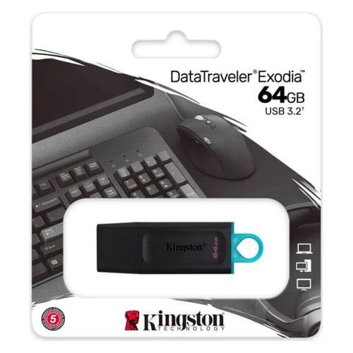 USB-stik Kingston DataTraveler DTX Sort, 64 GB_1