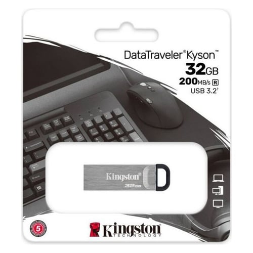 USB-stik Kingston DataTraveler DTKN Sølvfarvet, 32 GB_1