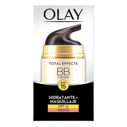 Fugtighedscreme med Farve Total Effects Bb Cream Olay Spf 15 (50 ml) |  Hverdag.dk