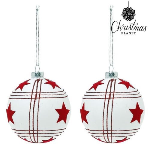 Julgranskulor Christmas Planet 8656 8 cm (2 uds) - picture