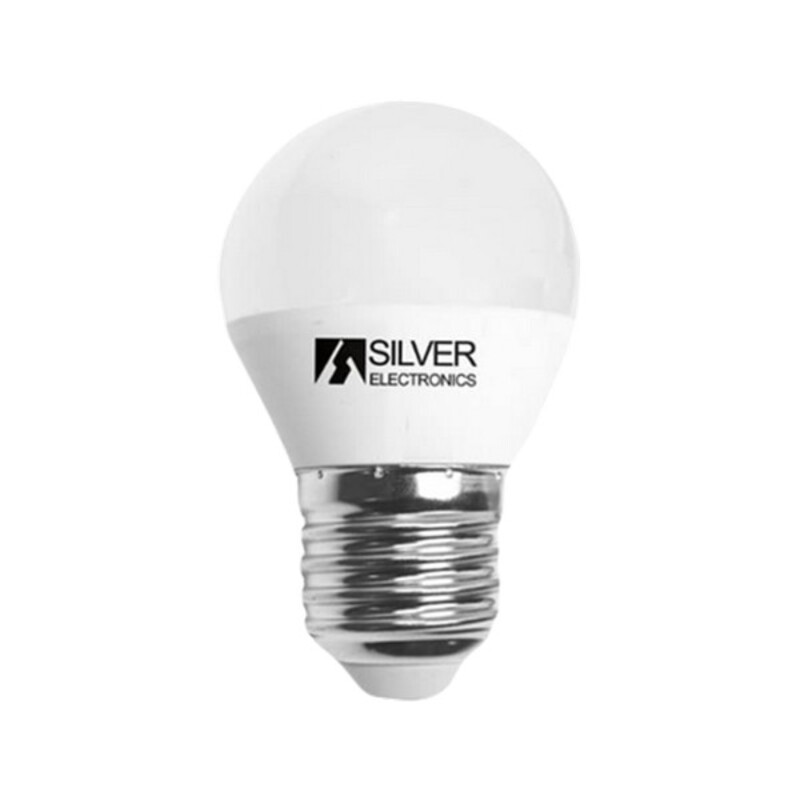 Spherical LED Light Bulb Silver Electronics 960727 E27 7W Warm light_2