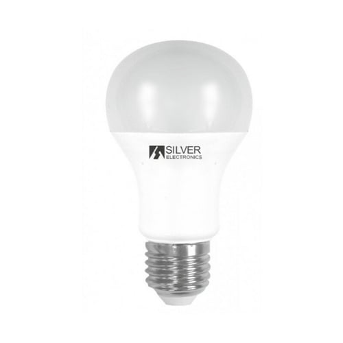 Sfærisk LED pære Silver Electronics 980527 E27 15W Varmt lys, 3000K_2