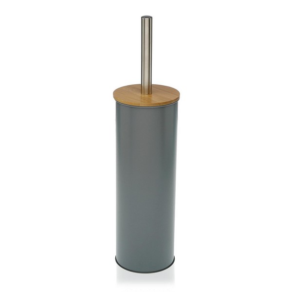 Toilet Brush Grey Metal (9,5 x 38 x 9,5 cm)_0