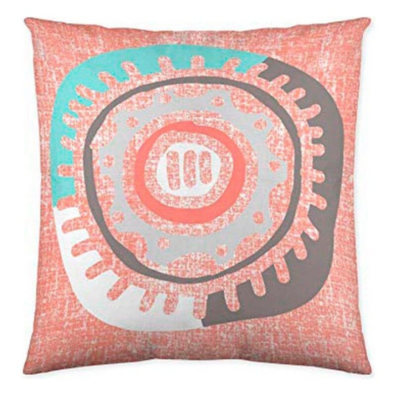 Cushion cover Costura Yamine Coral (50 x 50 cm)_0