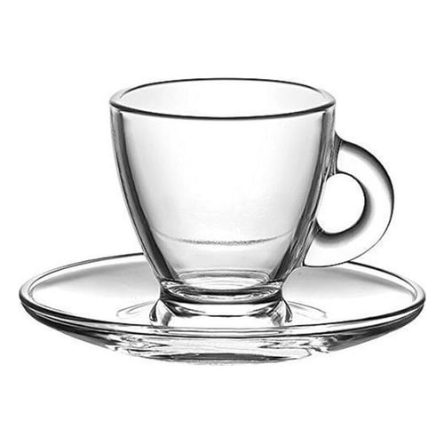 Set med kaffekoppar LAV Roma 95 ml Glas (12 Pcs) - picture