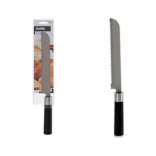 Savtakket kniv Sort Stål (2,5 x 37,5 x 7,5 cm)_0