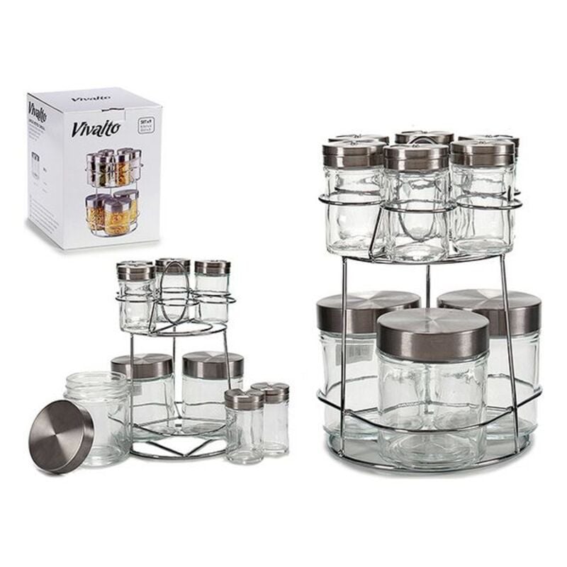 Spice Rack Vivalto With support Metal (17 x 24,5 x 17 cm) (9 Pieces)_0