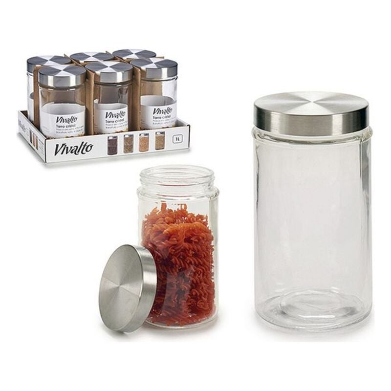 Glass Jar Vivalto With lid (1 L)_2