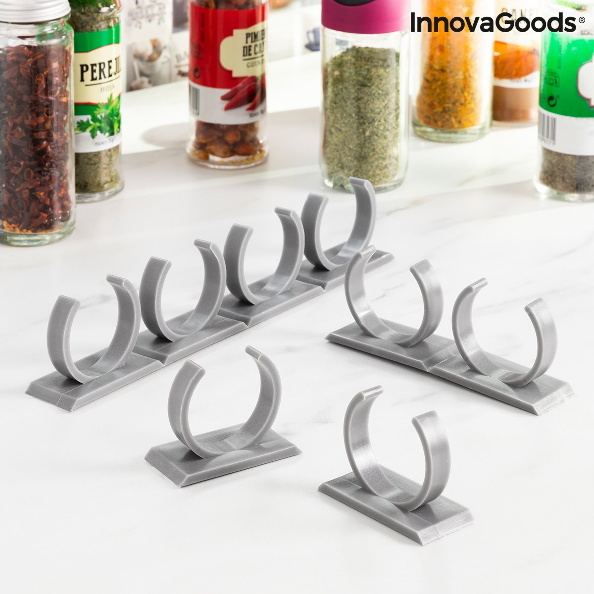 Adhesive and Divisible Spice Organiser Jarlock x20 InnovaGoods_40