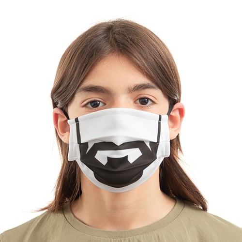 Genanvendelig stof hygiejnemaske Beard Luanvi Størrelse M (Pakke med 3)_4