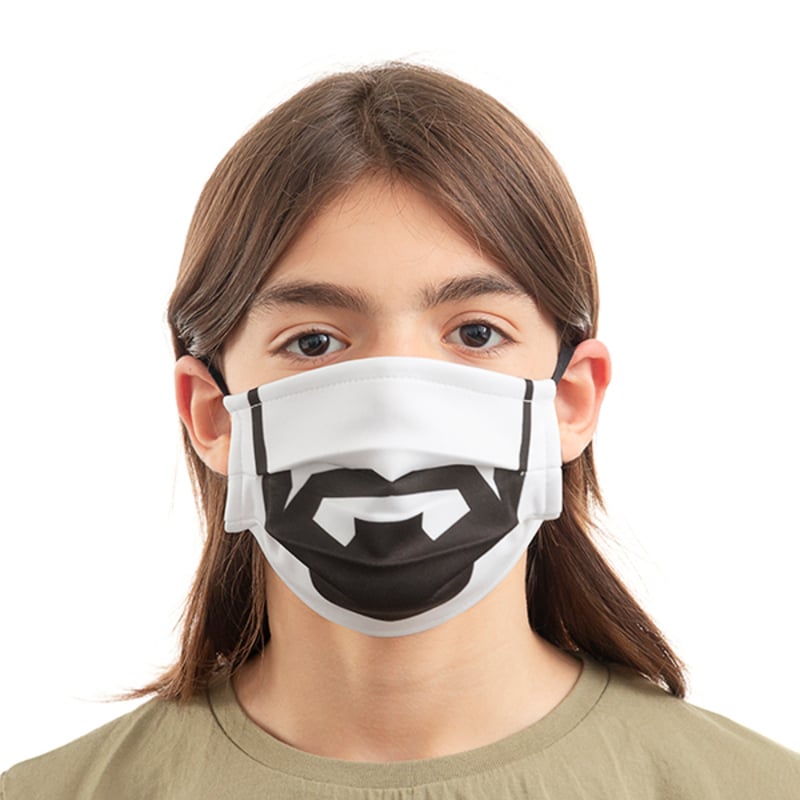 Hygienic Reusable Fabric Mask Beard Luanvi Size M Pack of 3 units_9