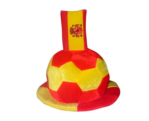 Fodboldhat med Spansk Flag_0
