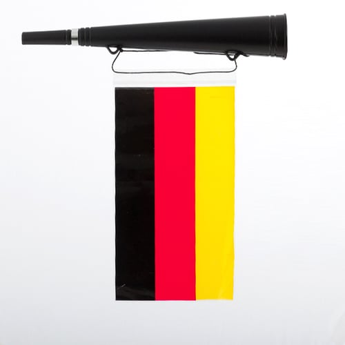Trumpet med tysk flagga