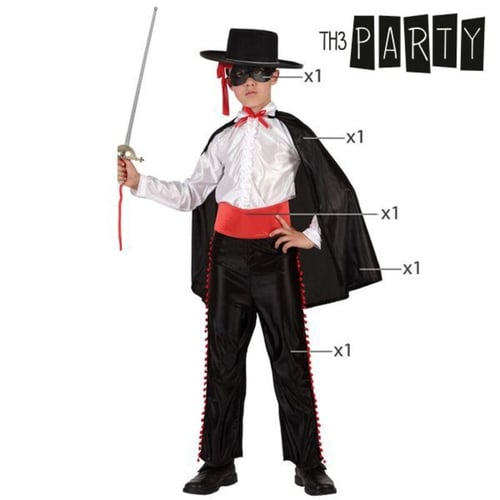 Kostume til børn Th3 Party Zorro, str. 10-12 år - picture