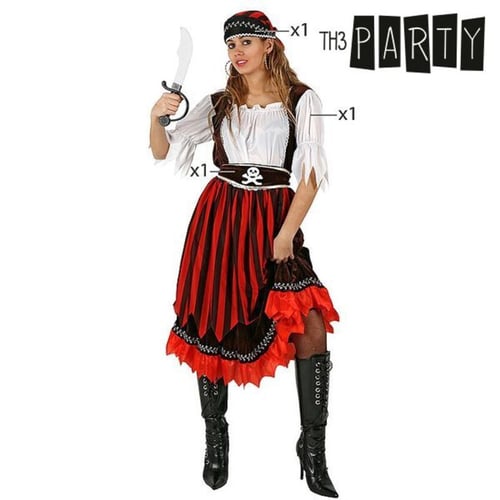 Kostume til voksne Th3 Party 3623 Pirat kvinde_9