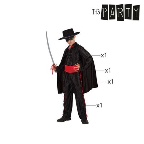 Kostume til børn Zorro, str. 5-6 år_4
