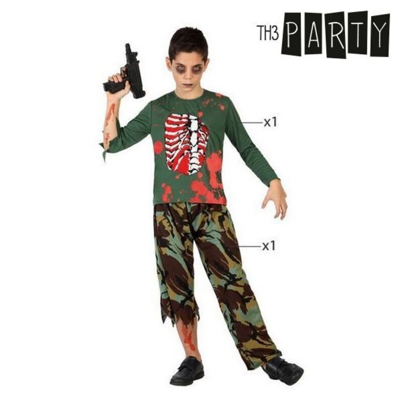 Costume for Children Zombie soldier (2 Pcs)_3