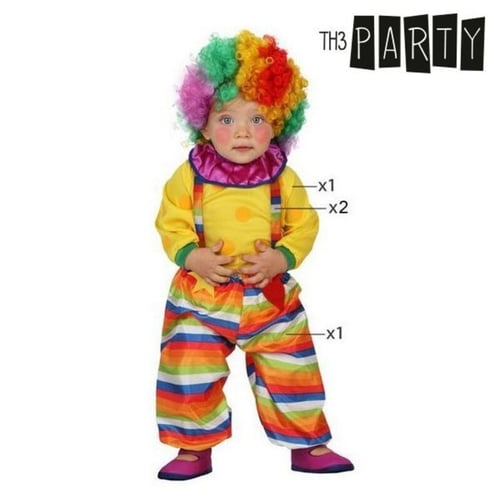 Maskeraddräkt bebis Clown (3 Pcs), str. 6-12 månader | Drinko.se