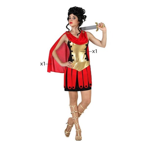 Kostume til voksne Kvindelig romersk kriger (2 Pcs), str. M/L_1