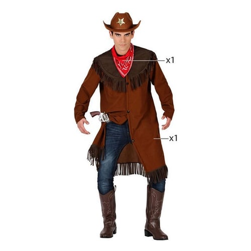 Kostume til voksne Cowboy mand (2 Pcs), str. M/L_2