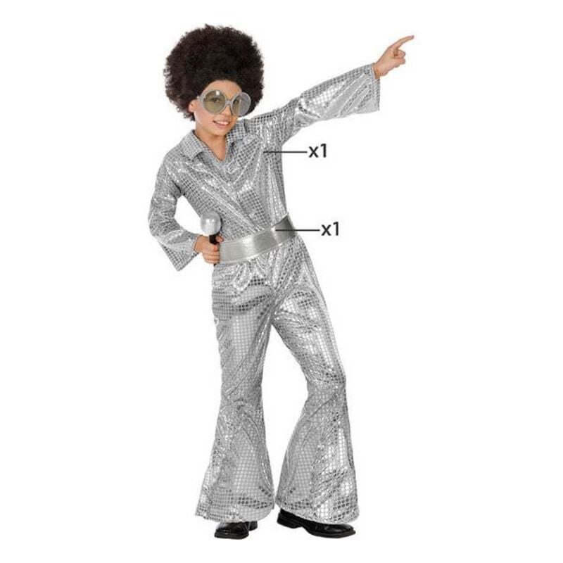 Costume for Children Disco Silver_0