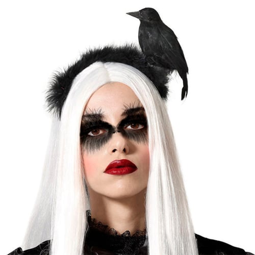 Hårbøjle Raven Halloween Sort_0
