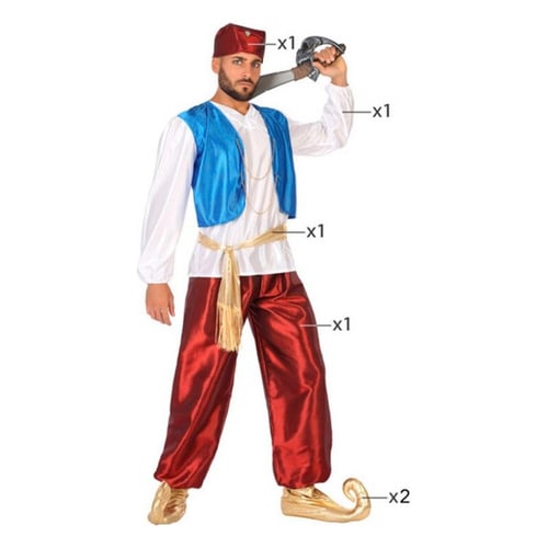 Kostume til voksne Arabisk prins, str. XS/S_0