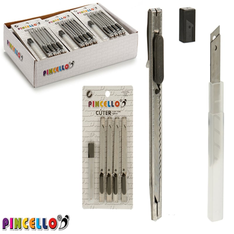 Cutter Black Metal (1,5 x 18,5 x 10 cm) (4 Pieces)_8