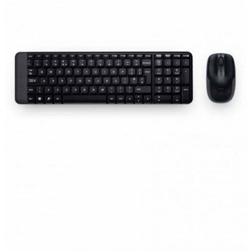 Tastatur og trådløs mus Logitech MK220 Sort_0