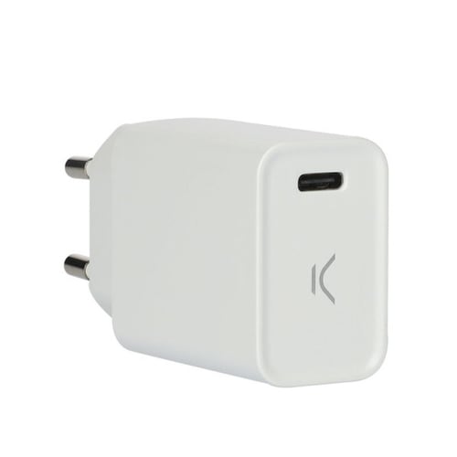 USB Oplader KSIX Hvid - picture
