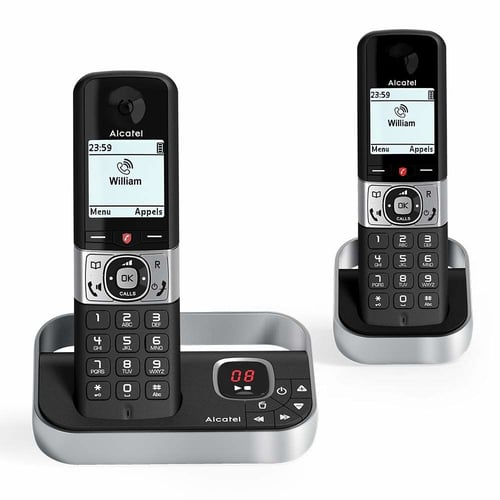 Trådløs telefon Alcatel F890 VOICE DUO DECT Sort/Sølvfarvet_0
