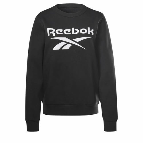 Sweaters uden Hætte til Kvinder Reebok Identity Logo W Sort_1