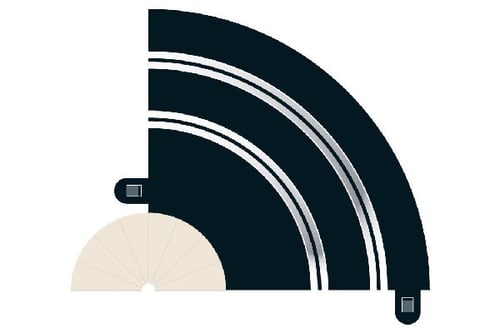 Rad 1 Hairpin curve 90° (2 per bag)_0