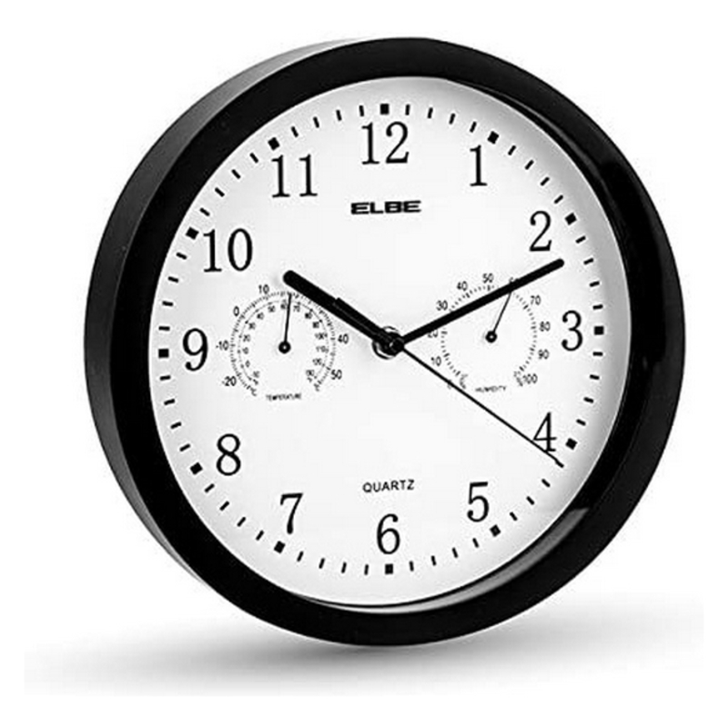 Wall Clock ELBE RP-1005-N White/Black_16