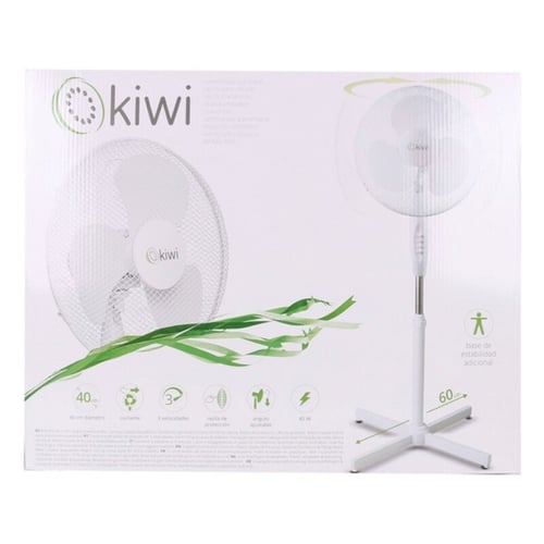 Fritstående ventilator Kiwi Hvid 45 W (Ø 40 cm)_3