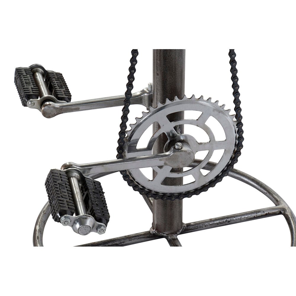 Stool DKD Home Decor Brown Leather Metal (44 x 41 x 82 cm)_9