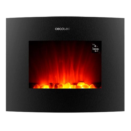 Dekorativ och elektrisk öppen spis för vägg Cecotec Ready Warm 2650 Curved Flames Connected Svart 1000 - 2000 W - picture