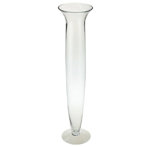 Vas DKD Home Decor Glas Transparent (14 x 14 x 60 cm)_0