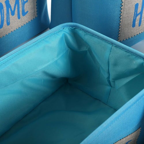 Korg - set Home Blå Textil (30 x 40 x 45 cm) (6 Delar)_8