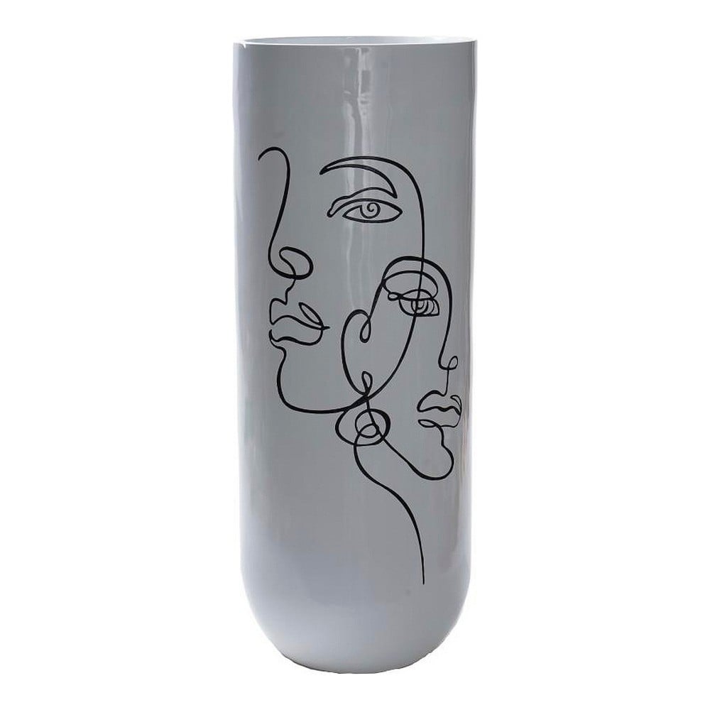 Vase DKD Home Decor Abstract White Resin Modern (35 x 35 x 90 cm)_1