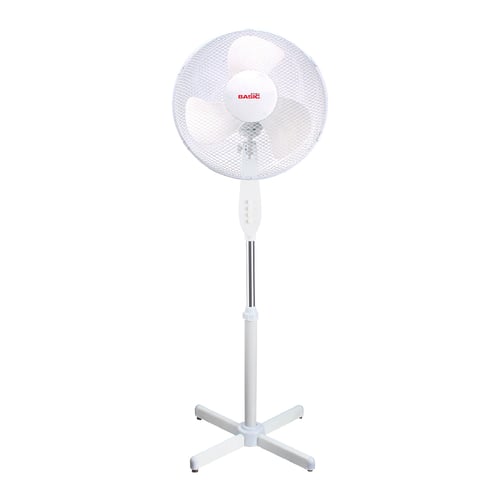 Fritstående ventilator Basic Home Hvid 40W_2