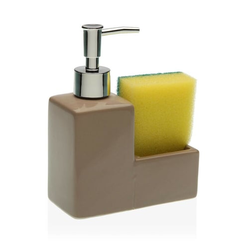Såpedispenser Beige Svamp (13 x 6 x 16,5 cm)_1