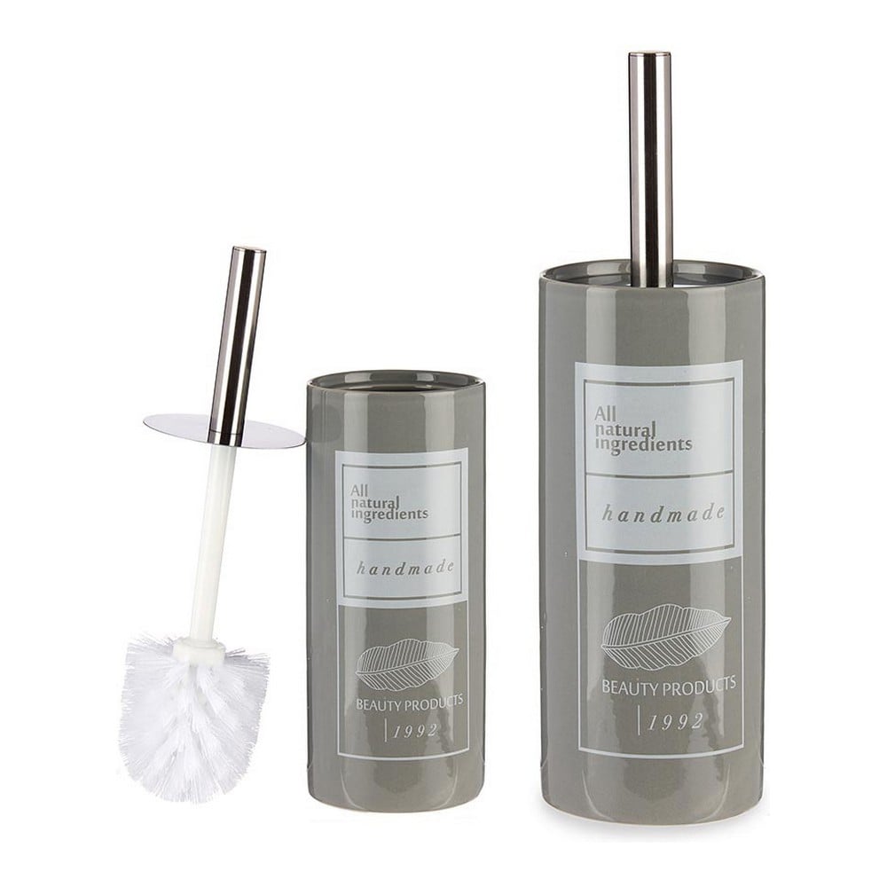 Toilet Brush Natural Ceramic (9,6 x 32 x 9,6 cm)_0