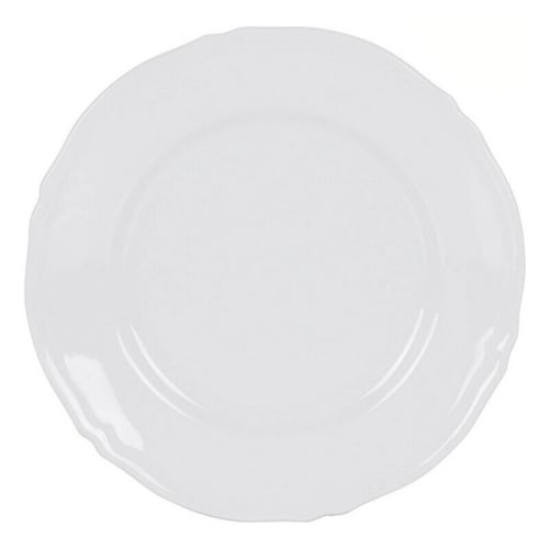 Plosek krožnik Feuille Porcelæn Hvid (Ø 32 cm)_0