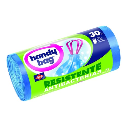 Affaldsposer Handy Bag Dryppe Anti-bakterie (15 x 30 L) - picture