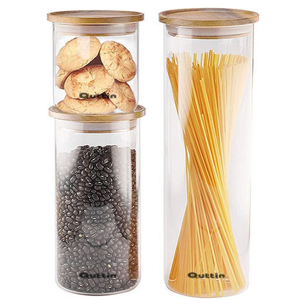 Tin Quttin Bamboo Borosilicate Glass Stackable (10 x 17 cm)_8