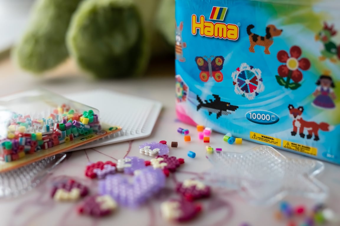 Alt i Hama perler og plader til billige penge  - picture